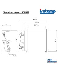 Isotemp Square 16 Boiler 230V/750W | Indel Webasto