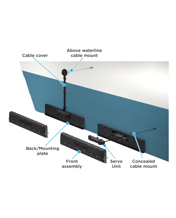 Interzeptor 600 S Montageplatte | Zipwake Interzeptor 600 S Montageplatte | Zipwake