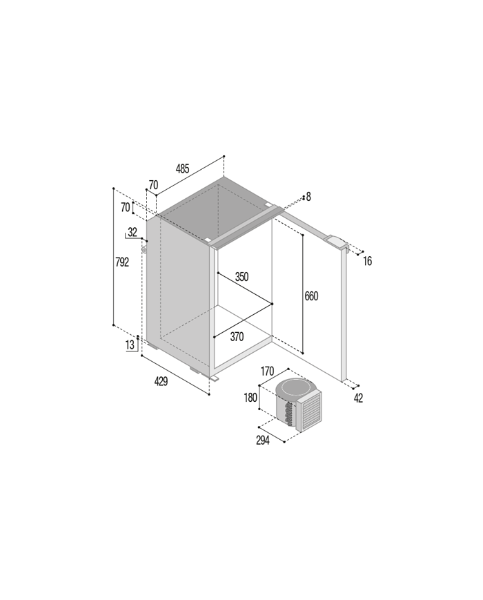 C95L CHR Kühl-Gefrierschrank Schwarz | Vitrifrigo C95L CHR Kühl-Gefrierschrank Schwarz | Vitrifrigo