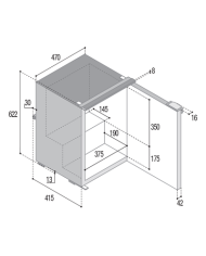 Kühl- und Gefrierschrank C60i CHR Schwarz | Vitrifrigo Kühl- und Gefrierschrank C60i CHR Schwarz | Vitrifrigo