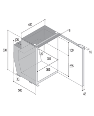 C62i CHR Kühl-Gefrierschrank Schwarz | Vitrifrigo C62i CHR Kühl-Gefrierschrank Schwarz | Vitrifrigo