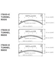 Intercepteur "V" et "Tunnel" | Intercepteur 600-E Pro tunnel R800 avec câble 3 m & cache-câble