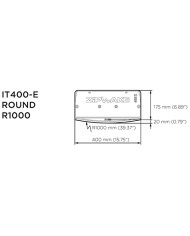 Interzeptor 400-E Pro Rund R1000 mit 3 m Kabel & Kabelabdeckung | Zipwake Interzeptor 400-E Pro Rund R1000 mit 3 m Kabel & Kabelabdeckung | Zipwake