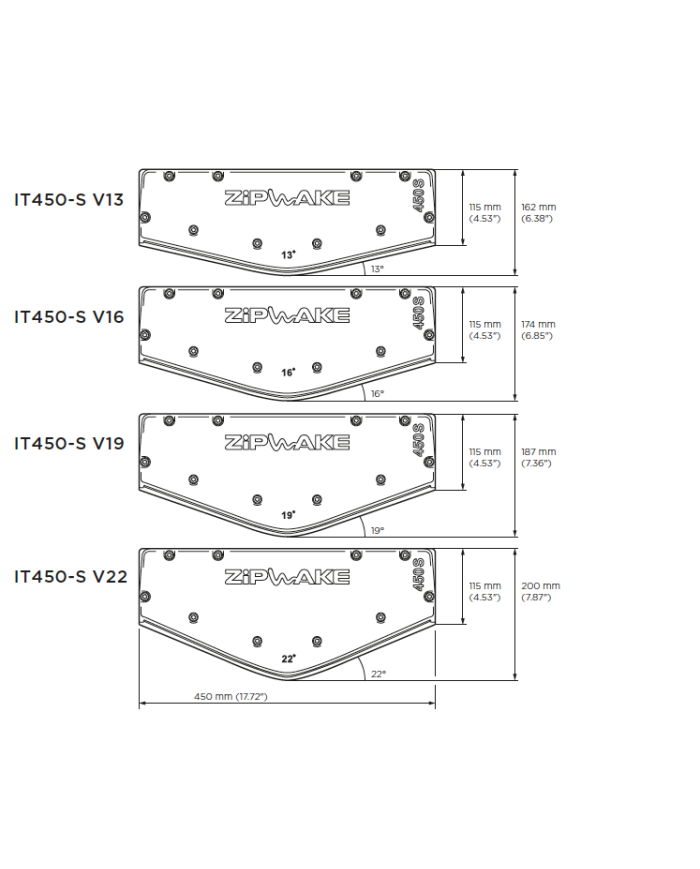Interzeptor 450-S Pro V19 mit 3 m Kabel & Kabelabdeckung | Zipwake