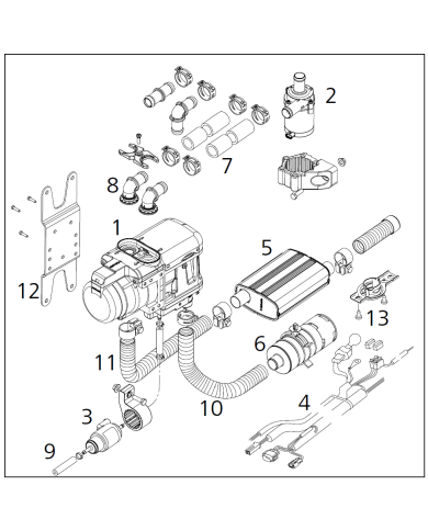 Installation kit Thermo Top Evo Gasoline/Diesel Car AM Installation kit Thermo Top Evo Gasoline/Diesel Car AM