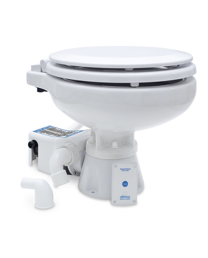 Marinetoilette Standard Elektrisch EVO Kompakt Niedrig 12V | Albin Group