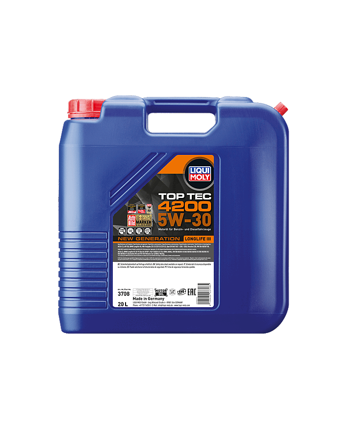 Huile moteur | Huile Top Tec 4200 5W-30 New Generation, 20Lt
