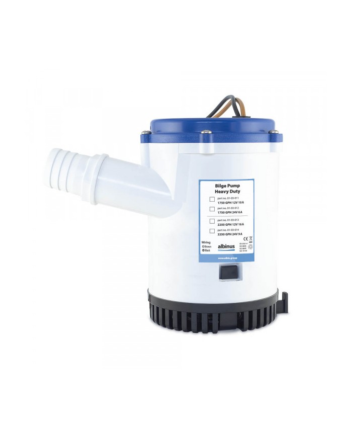 Albin Group Pompe de cale lourde 2250 GPH 12V | 
