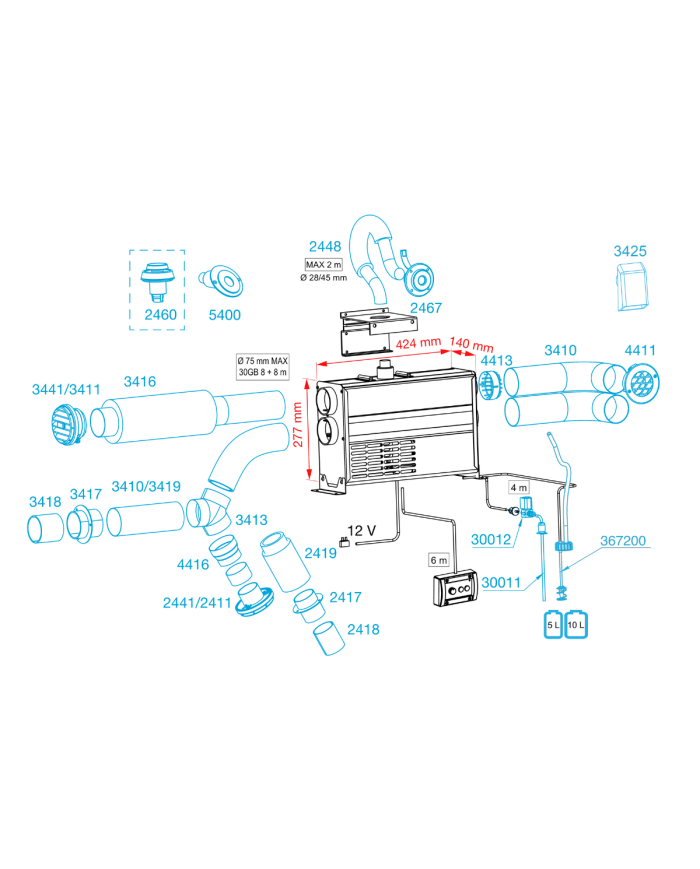 Wallas Chauffage diesel 30GB | 