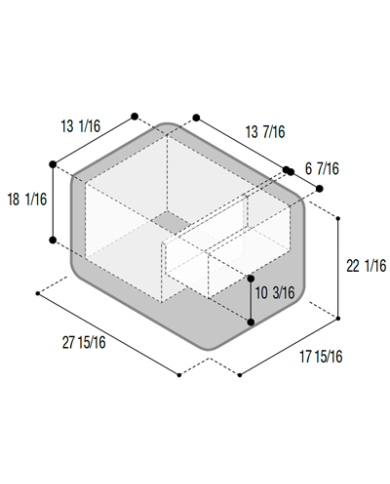Réfrigérateur-congélateur portable VF65P avec thermostat digital