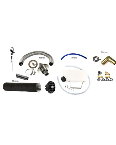 Kit installation système chauffe-eau camping-car 60 mm