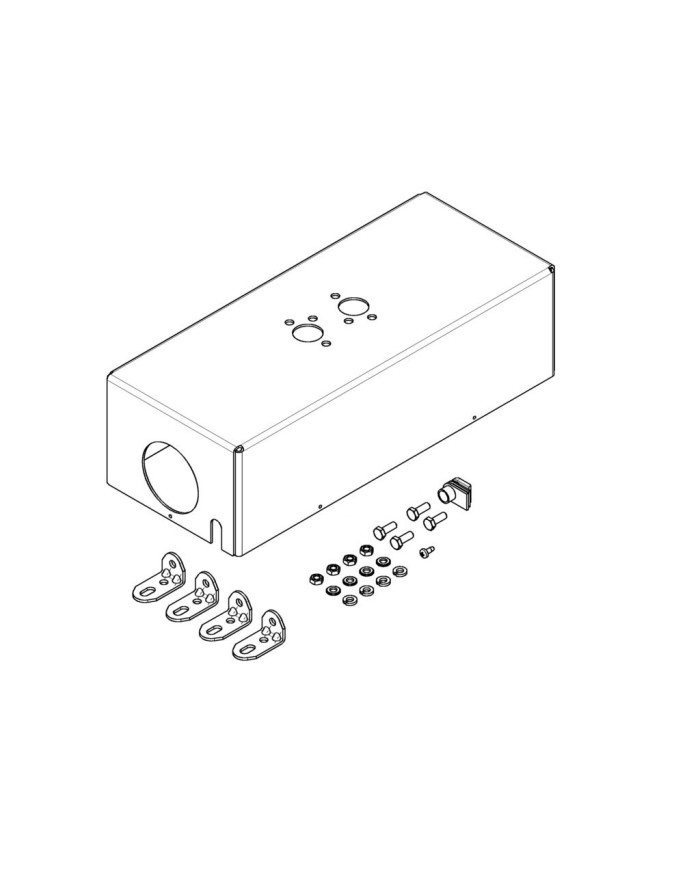 Webasto Boîtier d'encastrement Air Top 2000 ST pour montage extérieur sous le plancher | 4054037025860