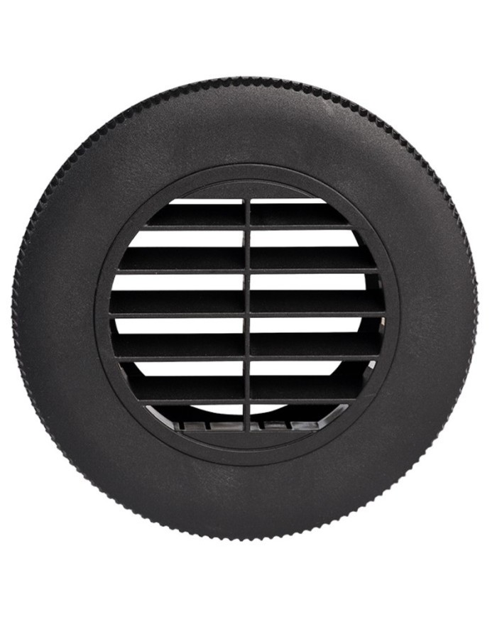 WALLAS AUSLASSBLENDE OFFEN D = 75MM SCHWARZ