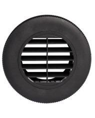 WALLAS AUSLASSBLENDE OFFEN D = 75MM SCHWARZ