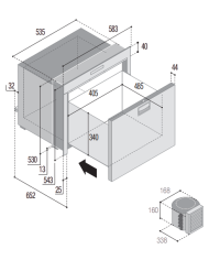 Vitrifrigo Réfrigérateur tiroir DW100 OCX2 RFX | 
