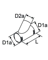 Webasto Raccord de dérivation 60/60/60 45° | 4054037048630