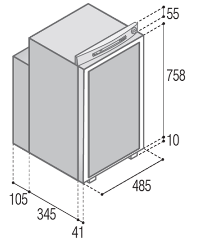 Réfrigérateur-congélateur trimixte, VTR 5075DG 3-WAYS commandes digitales