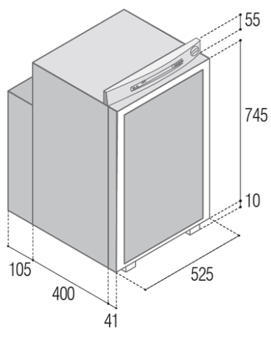 Réfrigérateur-congélateur trimixte, VTR 5105DG 3-WAYS
